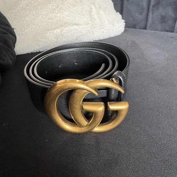Gucci black and gold belt size 85 - Picture 1 of 2